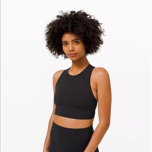 NWT Black Lululemon Forward Fold Bra size 12